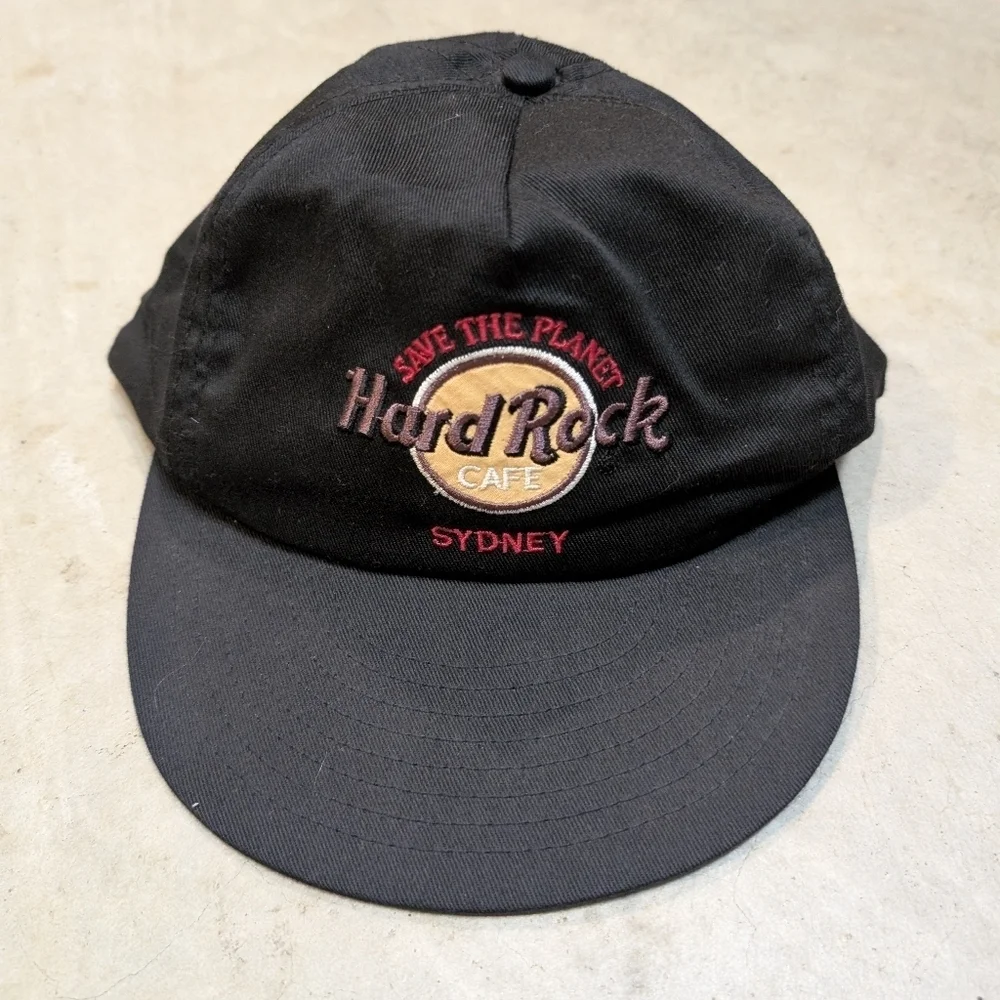 VTG Hard Rock Cafe Sydney Australia Hat Strap Back USA Made